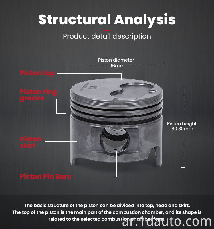 Toyota 3L Engine Piston